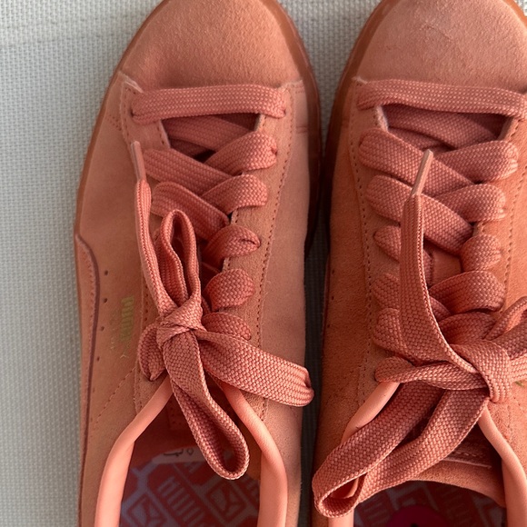 Women's Puma Suede Coral Sneakers - Picture 3 of 10